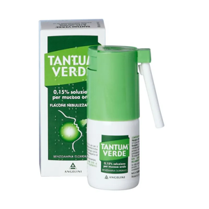 Angelini Pharma Spa Angelini Tantum Verde Nebulizzatore 30ml 0,15% - Trattamento per Irritazioni Orale e Faringee