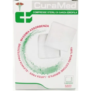 Cura Farma Srl Compresse Sterili di Garza Idrofila CuraMed 4 Compresse 10x30cm