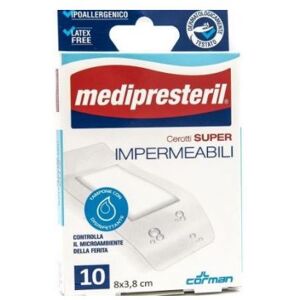 Corman Spa Medipresteril Cerotti Delicati Super 8x3,8cm, 10 Pezzi - Protezione Affidabile per Ferite di Piccole Dimensioni