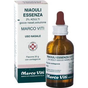 Marco Viti Farmaceutici Spa Niaouli Essenza 2% Gocce Nasali Confezione 20 g