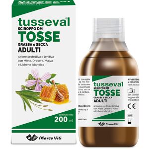 Marco Viti Farmac Tusseval Sciroppo Tosse Adulti 200ml - Rimedio Naturale per la Tosse Secca e Grassa