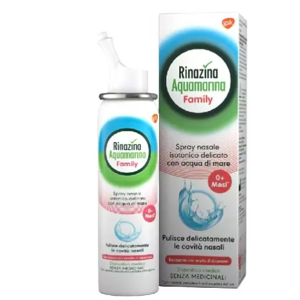 Haleon Ch Rinazina Aquamarina Family Soluzione Isotonica Spray 100ml - Rinfresca e pulisce delicatamente le cavità nasali per un'igiene quotidiana efficace