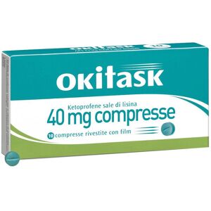 Dompe' Farmaceutici Spa Okitask 10 Compresse rivestite 40mg - Farmaco Antiinfiammatorio ed Antireumatico Non Steroideo