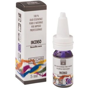 Zuccari Srl Zuccari - Olio Essenziale Naturale di Incenso 10 ml - Estratto Puro per Aromaterapia