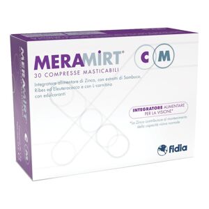 Fidia Farmaceutici Spa Meramirt Cm 30 Compresse Masticabili - Integratore per contrastare l'astenopia e migliorare la funzionalità visiva