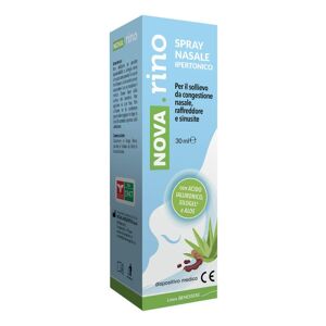 Nova Argentia Srl Ind. Farm Nova Rino Spray Nasale Ipertonico 30ml - Rimedio per Raffreddore, Sinusite e Congestione Nasale