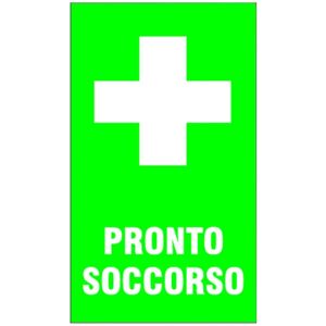 LETTERFIX Cartello segnaletico Pronto soccorso pvc x 30 cm