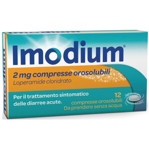 Johnson & Johnson Imodium 2 Mg 12 Compresse Orosolubili per diarree acute