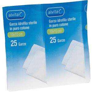 ALLIANCE HEALTHCARE IT.DIS.SpA ALVITA GARZA IDROF 10X10CM 25PZ