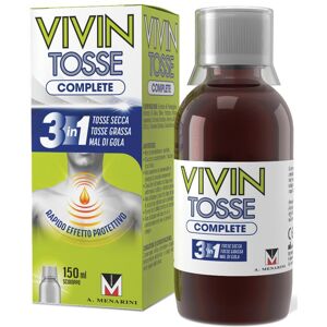 A.MENARINI IND.FARM.RIUN.Srl Vivin Tosse Complete Sciroppo Tosse Secca e Grassa 150ml