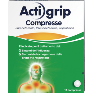 Johnson & Johnson Actigrip antinfluenzale 12 compresse