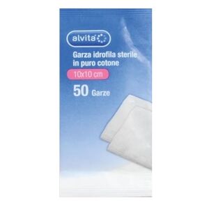 Alliance Healthcare Alvita Garza Idrofila 10cmx10cm 50 pezzi