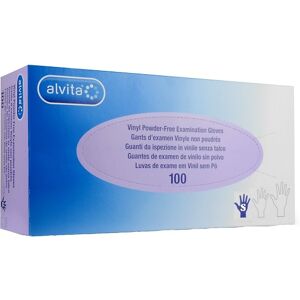 Alliance Healthcare Alvita Guanti in Vinile Senza Polveri Misura S