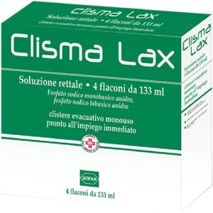 Sofar Clismalax *4 clismi lassativi 133ml