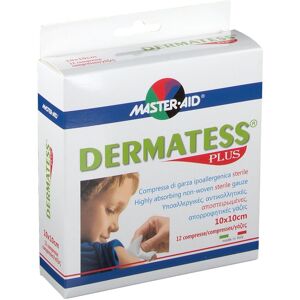 Master Aid Dermatess Plus 10cmx10cm Garza Sterile 12 Pezzi