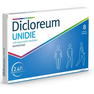 Alfasigma Dicloreum unidie* 8 cerotti medicati con ibuprofene 136mg/24ore