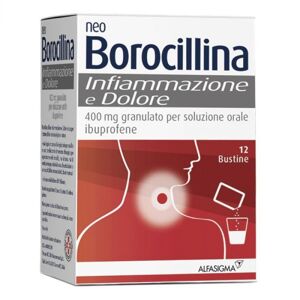 Epharma Trento Neoborocillina infiammazione e dolore ibuprofene 400mg 12 bustine