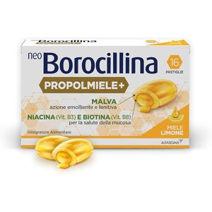 Alfasigma Neoborocillina Propol Miele Pastiglie Naturali per la Gola Miele Limone