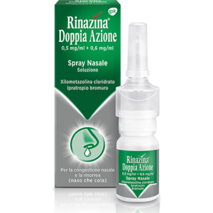 Novartis Rinazina Doppia Azione Spray Raffreddore e Rinite 10 ml 5mg + 6mg