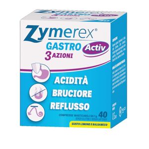 Biofarma Group Zymerex gastro activ 3 azioni 40 compresse masticabili