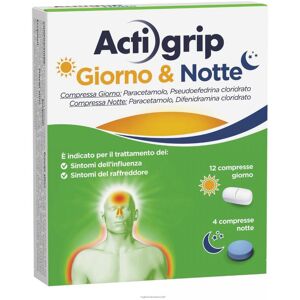 Actigrip Giorno & Notte 12 compresse giorno + 4 compresse notte