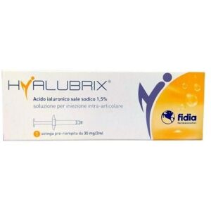 Siringa Intra-articolare Hyalubrix Acido Ialuronico 1,5% 30 Mg 2 Ml No Eto