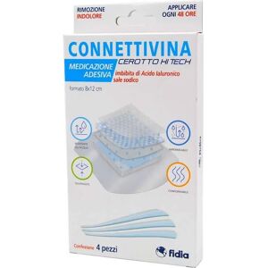 Connettivina Cerotto Hi Tech Medicazione Adesiva 8x12 cm 4 Pezzi