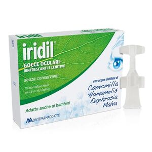 Iridina Iridil Gocce Oculari Rinfrescanti E Lenitive 10 Flaconcini Da 0,5 ml