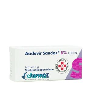 SANDOZ Aciclovir 5% Crema Antivirale 3 g