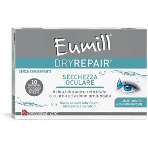 Eumill DryRepair Gocce Oculari Per Stanchezza e Rossore agli Occhi 10 flaconcini