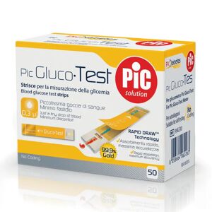Pic Solution Pic Gluco Test Strisce Reattive Glicemia 50 Pezzi