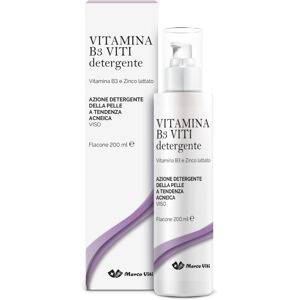 ZETA FARMACEUTICI Vitamina B3 Viti Detergente Viso per Pelli A Tendenza Acneica 200 ml