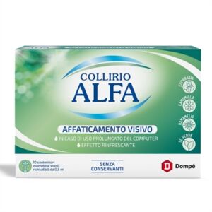 Dompe' Farmaceutici Dompè Linea Alfa Affaticamento Visivo Collirio Monodose 10 Flaconcini