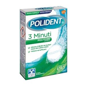 Polident Linea Igiene Dentale 3 Minuti 66 Compresse