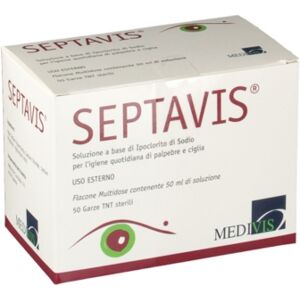 Medivis Linea Igiene Occhi Septavis 50 Ml + 50 Garze In Tnt Sterili