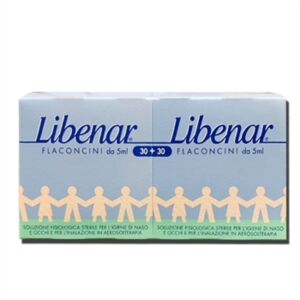 Libenar Linea Pulizia e Salute del Naso Soluzione Fisiologica 30+30 Fl. 5 ml