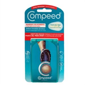 Compeed Cerotti Per Vesciche Pianta del Piede Sport 5 Cerotti