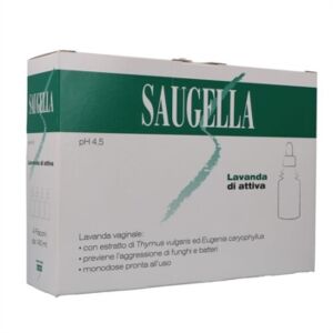 Saugella Linea Igiene Intima Lavanda Vaginale Attiva 4 Flaconi 140 ml