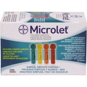 Bayer Diabete Linea Controllo Glicemia Microlet Lancets 25 Lancette Pungidito