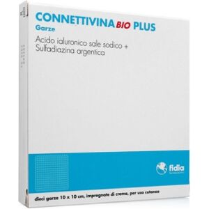 Fidia Farmaceutici Linea Lesioni ConnettivinaBio Plus 10 Garze 10x10 cm