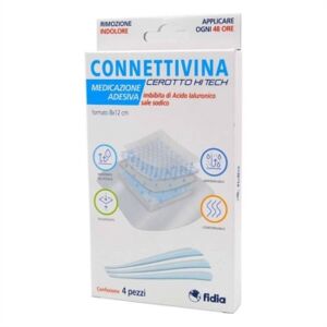 Fidia Farmaceutici Linea Lesioni Connettivina Cerotto Hi Tech 4 Pezzi 8x12 cm