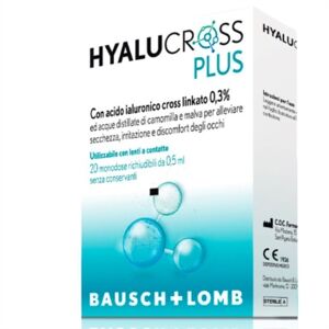 Baush & Lomb Linea Salute degli Occhi Hyalucross Plus Collirio 20 Flaconcini