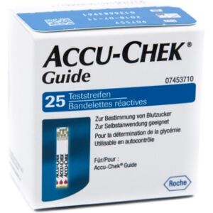 Roche Diabetes Care Italy Accu-Chek Linea Controllo Glicemia Guide 25 Strisce Rilevatrici Plasma