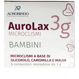 AUROBINDO Aurolax Microclismi Bambini 6 Flaconcini Da 3 Grammi