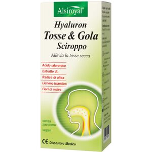 ALSIROYAL Hyaluron Tosse E Gola Sciroppo 150 Ml