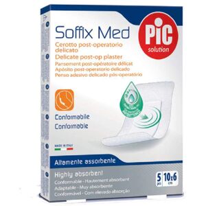 PIC Soffix Med Cerotto Post-Operatorio Delicato 5pcs 10x6cm