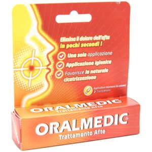 Oralmedic Trattamento Afte 2 Applicatori Monouso