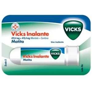 Vicks Inalante 415,4mg+415,4mg Bastoncino Nasale 1 Tubo