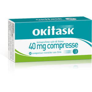 Okitask 40 Mg Compressa Rivestita Con Film, 20 Compresse In Blister Al/al