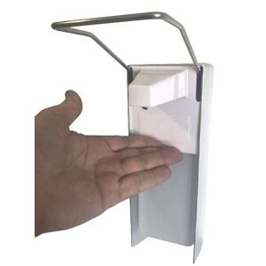Vincal Dispenser Sapone / Disinfettante A Muro Con Leva A Gomito, In Acciaio Inox